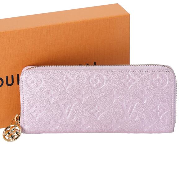 Louis Vuitton Clemence Wallet Metallic Empreinte Monogram Pearly Lilac - Picture 1 of 6